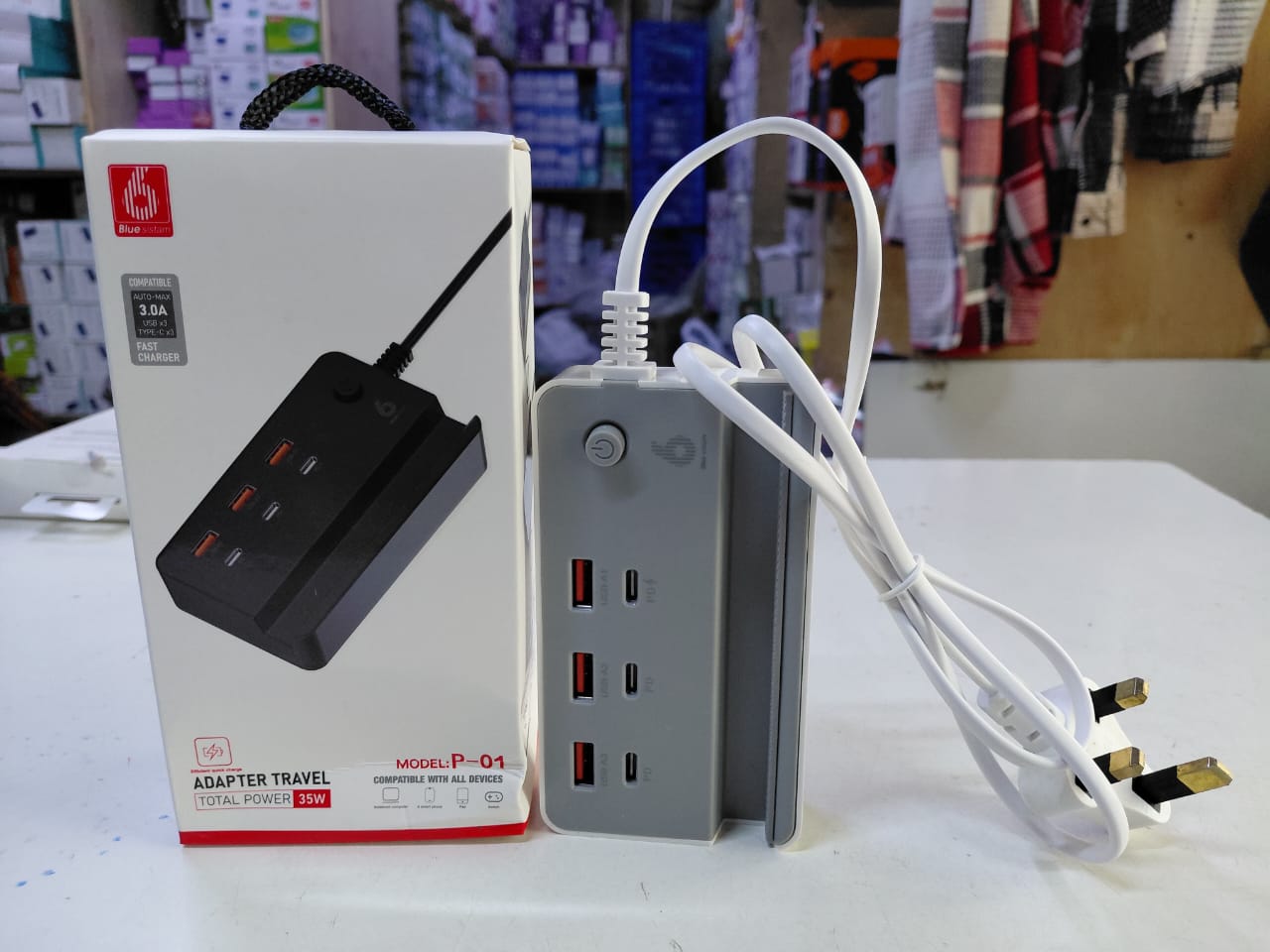 P01 35Watts 3USB + 3 Type C Ports Extension