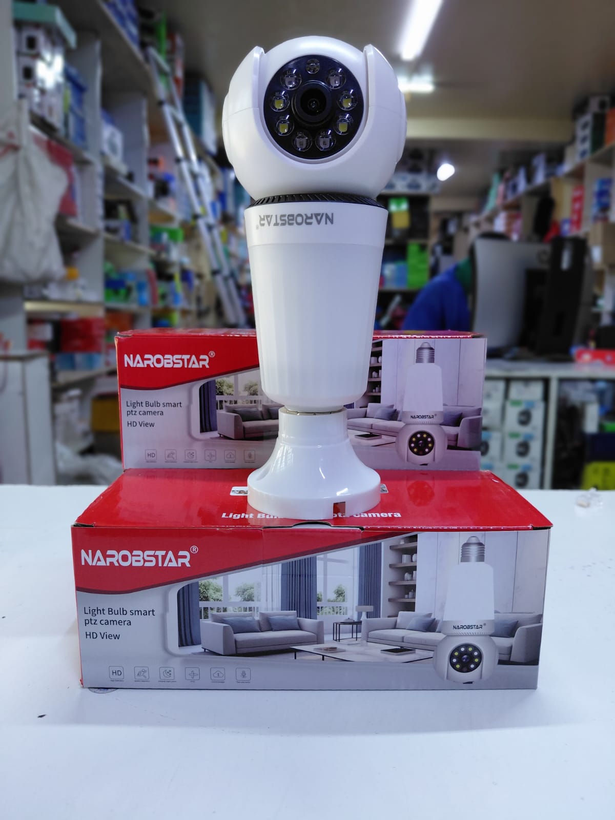 Narobstar Light Bulb Smart PTZ Camera